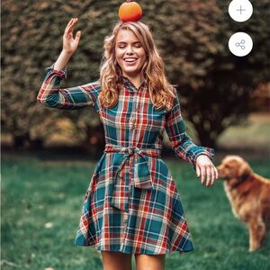 SOLD- KJP Woodstock Trail Flannel Dress